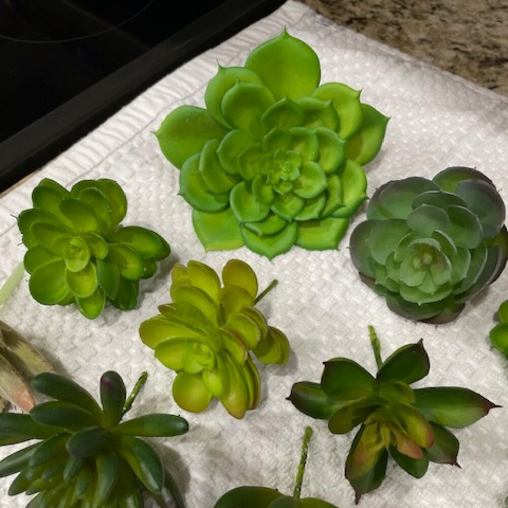 Faux Plant Succulents Lot of 26 Artificial Home Decor - Picture 2 of 7